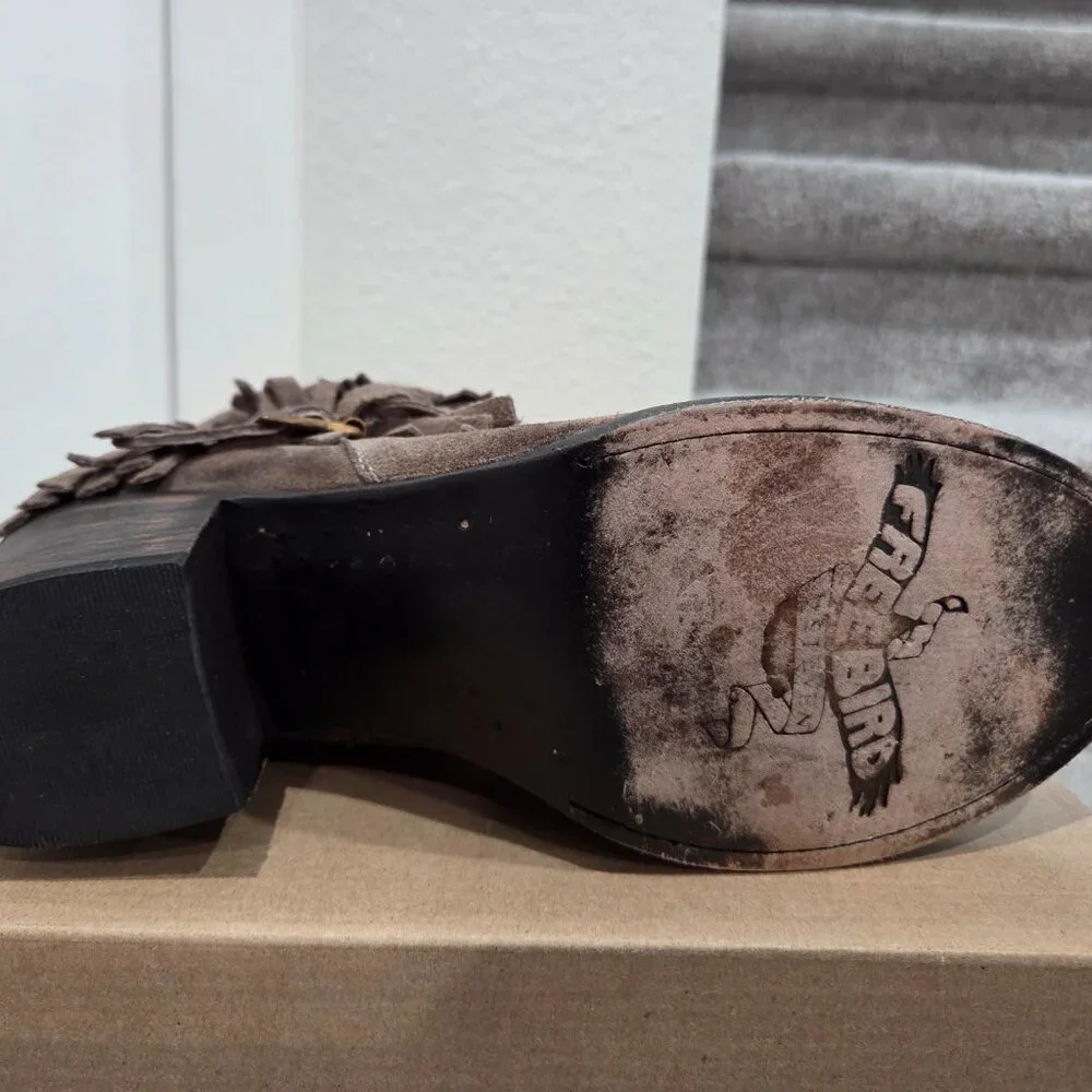 Freebird by Steven OG Gray Suede Belle Bootie, Size 10 - Picture 7 of 9